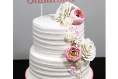 Pretty-Fondant-Pleated-Birthday-Cake-Rose-Flower-Ranunculus-Sugar-Flowers-40th-Birthday