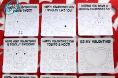 Valentine's Day Card with Crayons colour your own